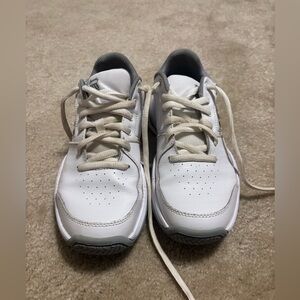 K-Swiss White and Gray Women's Sneakers